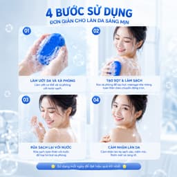 Xà phòng Tắm Sáng Da Dok Anchan Blue Soap - Hỗ trợ Sáng Mịn Da 65g 4