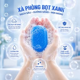 Xà phòng Tắm Sáng Da Dok Anchan Blue Soap - Hỗ trợ Sáng Mịn Da 65g 2