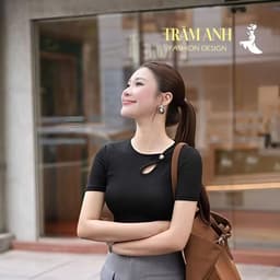 áo phông nữ nhẹ nhàng mang phong cách công sở hoặc dạo phố tinh tế- A-09 5