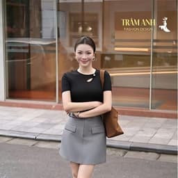 áo phông nữ nhẹ nhàng mang phong cách công sở hoặc dạo phố tinh tế- A-09 7