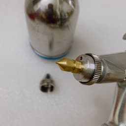 SÚNG PHUN SƠN MINI K3 ĐỎ ĐẦU PHUN 0.6MM DÙNG MÁY NÉN KHÍ BÌNH 125CC CHUYÊN PHUN DẶN, SƠN TỈA, SƠN MÔ HÌNH 3
