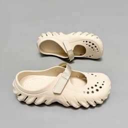Dép sục mary jane echo nữ, giày sục đế răng cưa lót cao su chống trượt dáng ballet nữ tính tặng kèm charm, sticker 5