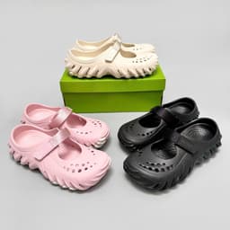 Dép sục mary jane echo nữ, giày sục đế răng cưa lót cao su chống trượt dáng ballet nữ tính tặng kèm charm, sticker 1
