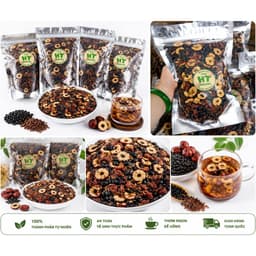 Trà Đậu Đen Gạo Lứt Táo Đỏ Túi Zíp 500G - Trà Dưỡng Sinh Thanh Nhiệt Giải Khát, Thơm Ngon Tự Nhiên, Dễ Uống 2