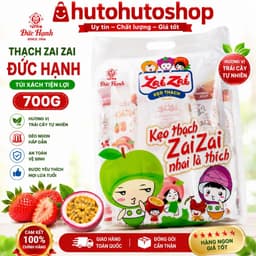 Thạch Zai Zai Đức Hạnh Túi Xách 700g – Kẹo Thạch Trái Cây Nhai Dai Mềm Dẻo, Nhiều Vị Ngon, Ăn Vặt Hot Trend 1