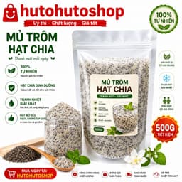 Mủ Trôm Hạt Chia 500g Nguyên Chất Túi Zíp – Thanh Nhiệt Giải Khát, Giàu Chất Xơ, Thức Uống Dinh Dưỡng Cho Cả Gia Đình 1