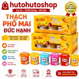 Thạch Phô Mai Đức Hạnh Zai Zai Hộp Có 6 Vị  – Thạch Phô Mai Mát Lạnh, Béo Ngậy, Nhiều Vị Trái Cây, Ăn Vặt Cực Ngon 1