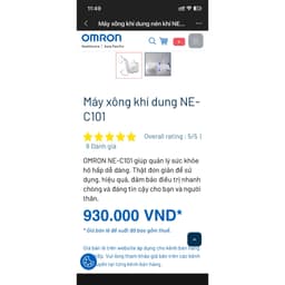 Máy xông khí dung Omron NE-C810 5