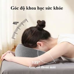 Gối úp mặt, Công thái học Memory Foam, thoáng khí, hỗ trợ massage mặt & cổ toàn diện 2