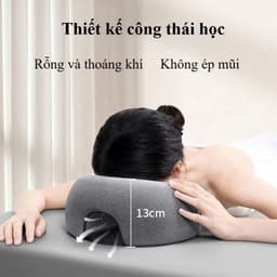 Gối úp mặt, Công thái học Memory Foam, thoáng khí, hỗ trợ massage mặt & cổ toàn diện 7