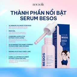 [CHE TÊN] Serum Besos Boudoir (20ml) - Hỗ trợ giải quyết mùi cơ thể, ngăn tuyến mồ hôi, hôi nách, hôi chân 4