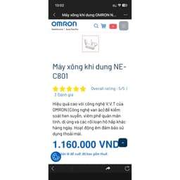 Máy xông khí dung Omron NE-C801 4
