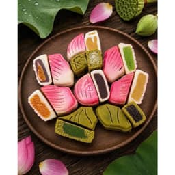 Set bánh Cửu Liên Sen 9 vị ít ngọt 500g - Trung thu ít ngọt - 9 bánh 9 vị giảm ngọt 4