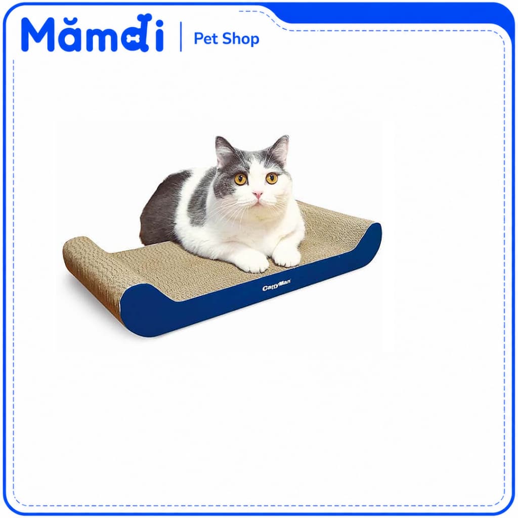Bàn Cào Móng Cho Mèo CattyMan Hình Sofa | Giường Cào Móng Carton Cho Mèo Chính Hãng DoggyMan