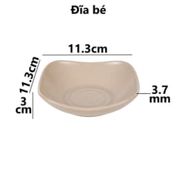 Combo Đĩa Vuông Sâu Thái Việt Nhật Đĩa Nhựa 1250/8/9, Bộ Đĩa Đựng Canh Món Xào Gia Đình - TADAHOME 6
