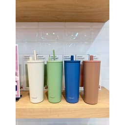 Ly giữ nhiệt thép phủ sứ LocknLock LHC4156 740ml, hàng chính hãng, ống hút bật tự động kèm nắp che  - JoyMall 7