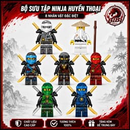 [CÓ SẴN][IN LƯNG]Mô Hình Lắp Ghép Ninjago Season 7-Minifigures Ninjago 2