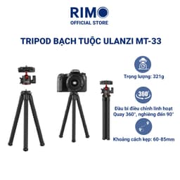 Chân Máy Tripod Bạch Tuộc Ulanzi MT-33 Giá Đỡ Điện Thoại Máy Ảnh Linh Hoạt Quay Video Vlog 1