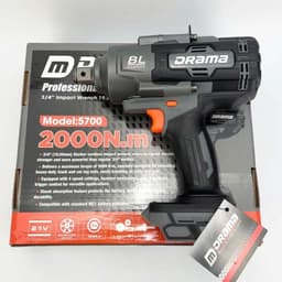 Máy Siết Bulong Pin DRAMA 5700, Không Chổi Than, Lực Siết KHỦNG 2100Nm, Chân Pin Phổ Thông 5