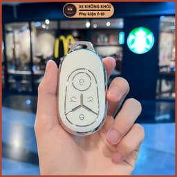Ốp Chìa Khóa Xe Geely EX2 TPU Dành Cho Smartkey 4 Nút Chống Trầy Xước, Chống Va Đập KeyChill 1