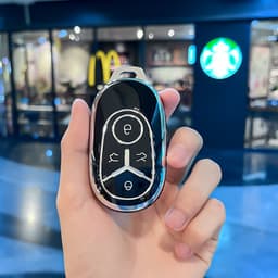 Ốp Chìa Khóa Xe Geely EX2 TPU Dành Cho Smartkey 4 Nút Chống Trầy Xước, Chống Va Đập KeyChill 3
