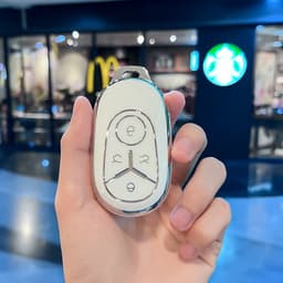 Ốp Chìa Khóa Xe Geely EX2 TPU Dành Cho Smartkey 4 Nút Chống Trầy Xước, Chống Va Đập KeyChill 4