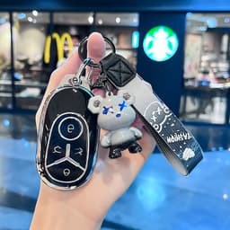 Ốp Chìa Khóa Xe Geely EX2 TPU Dành Cho Smartkey 4 Nút Chống Trầy Xước, Chống Va Đập KeyChill 8