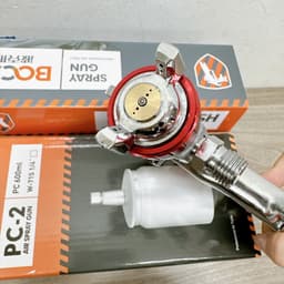 SÚNG PHUN SƠN BOCSH W71  BÌNH DƯỚI 600CC ĐẦU PHUN 1.5MM 6
