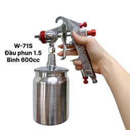 SÚNG PHUN SƠN BOCSH W71  BÌNH DƯỚI 600CC ĐẦU PHUN 1.5MM 2