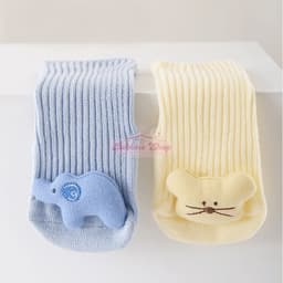 Tất cao cổ hình thú 3D cho bé, vớ dài nổi 3D cotton co giãn giữ ấm chân bé trai bé gái - Bebimo Shop 3