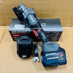 Máy Mài, Máy Cắt Pin DRAMA AG7600PRO Công Tắc Bụng, Không Chổi Than, Motor Ruột Đồng, 3 Cấp Tốc Độ 2