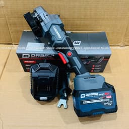 Máy Mài, Máy Cắt Pin DRAMA AG7600PRO Công Tắc Bụng, Không Chổi Than, Motor Ruột Đồng, 3 Cấp Tốc Độ 4