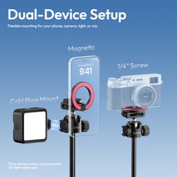 Chân máy Tripod Ulanzi MT-44M Gậy Selfie 149cm MagSafe Bluetooth Remote Vlog Điện Thoại Máy Ảnh 4