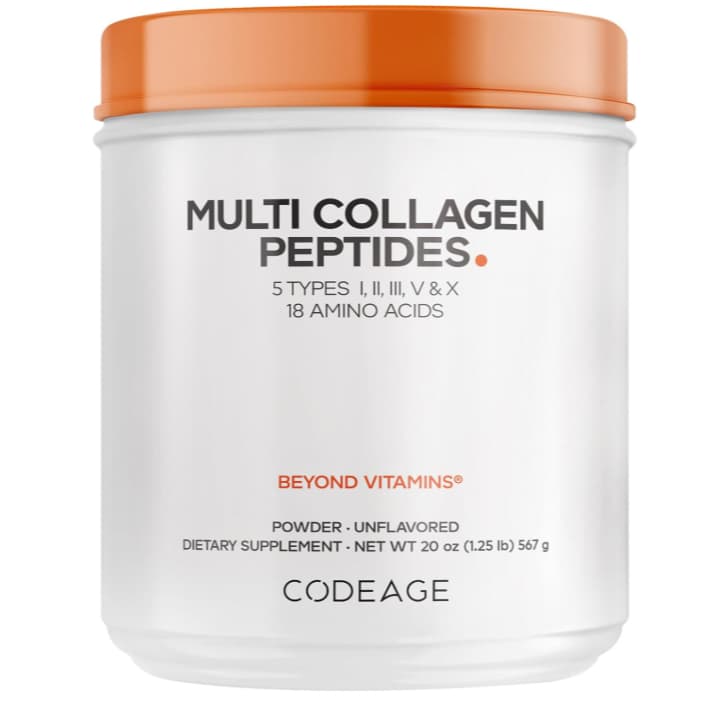 Bột Collagen Codeage Multi Collagen Peptides 567g -Collagen 5 Loại Hỗ Trợ Da, Xương Khớp & Tóc Móng