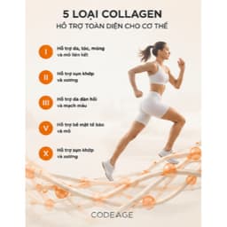 Bột Collagen Codeage Multi Collagen Peptides 567g -Collagen 5 Loại Hỗ Trợ Da, Xương Khớp & Tóc Móng 5