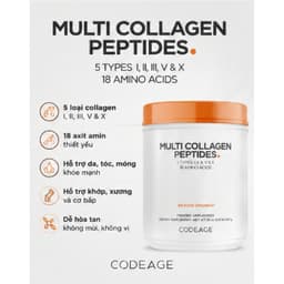 Bột Collagen Codeage Multi Collagen Peptides 567g -Collagen 5 Loại Hỗ Trợ Da, Xương Khớp & Tóc Móng 3