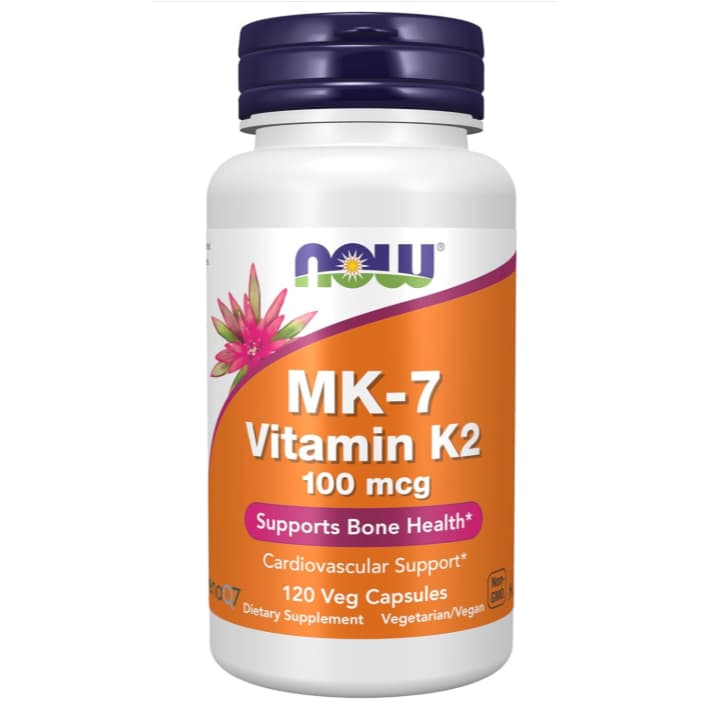 NOW Foods MK-7 Vitamin K2 100mcg 120 Viên Chay | Hỗ Trợ Xương Khớp & Tim Mạch | Nhập Khẩu Mỹ