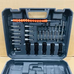 Máy Siết Bulong Pin DRAMA Không Chổi Than, Kèm bộ phụ kiện, Lực Siết 360Nm, Chân Pin Phổ Thông 5