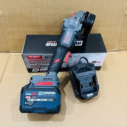 Máy Mài, Máy Cắt Pin DRAMA 5122B-PRO Công Tắc Bụng, Không Chổi Than, Motor Ruột Đồng, 3 Cấp Tốc Độ 3
