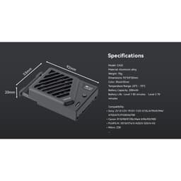 Quạt Tản Nhiệt Máy Ảnh Ulanzi CA25 Camera Cooling Fan Chống Quá Nhiệt DSLR Mirrorless 5