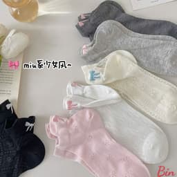 🧦🎀 SET 6 ĐÔI TẤT NỮ CỔ NGẮN – XINH XẮN, ÊM CHÂN, DỄ PHỐI ĐỒ 🎀🧦 AB33 8