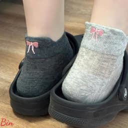 🧦🎀 SET 6 ĐÔI TẤT NỮ CỔ NGẮN – XINH XẮN, ÊM CHÂN, DỄ PHỐI ĐỒ 🎀🧦 AB33 4