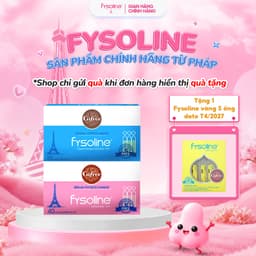 Combo Nước muối sinh lý FYSOLINE Xanh 20 ống x 5ml Và Hồng 40 ống x 5ml 1