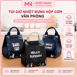 Túi Giữ Nhiệt Đựng Cơm Chống Thấm, Túi Đựng Đồ Ăn Văn Phòng, Túi Lunch Bag Hàn Quốc 1