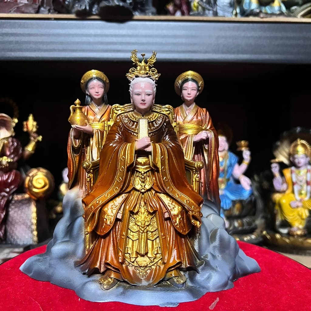 Bộ tượng Thánh Mẫu ( việt Nam) in 3D. cao 16 cm x rộng 18 cm
