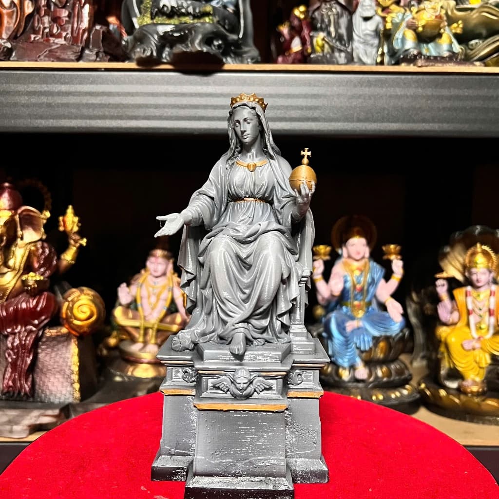 Tượng Đức me Maria in 3D . cao 19 cm.