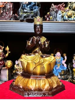 Tượng Đại Nhật Như lai tỳ lô giá na , in 3D . cao 19 cm 5