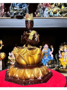 Tượng Đại Nhật Như lai tỳ lô giá na , in 3D . cao 19 cm 6