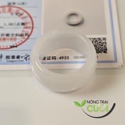 Nhẫn Càn Long Trắng Phớt Tím Cam Thach type A - Nông Trại Cười 1