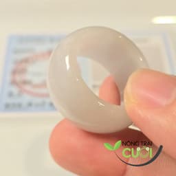 Nhẫn Càn Long Trắng Phớt Tím Cam Thach type A - Nông Trại Cười 2